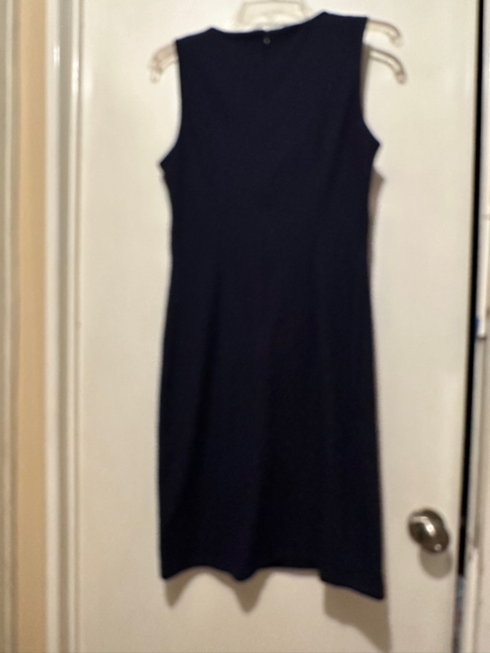 EUC J. McLaughlin Sleeveless Navy Midi Sheath Dress